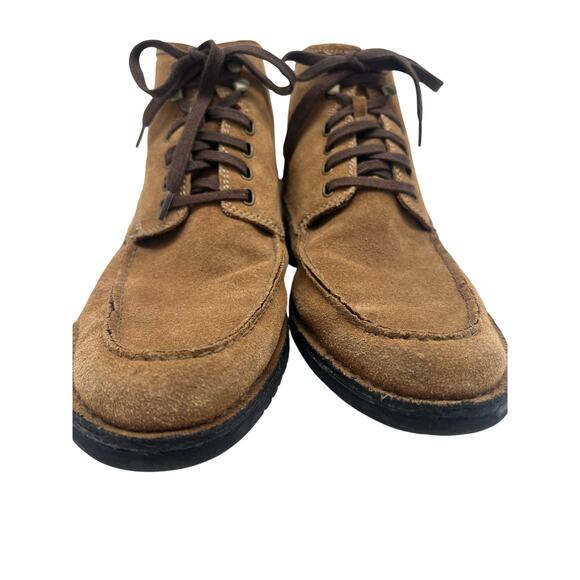 Banana Republic Mens Suede Moc Toe Boots SZ 10 M Tan Lace Up Ankle Indy Boot main image 11
